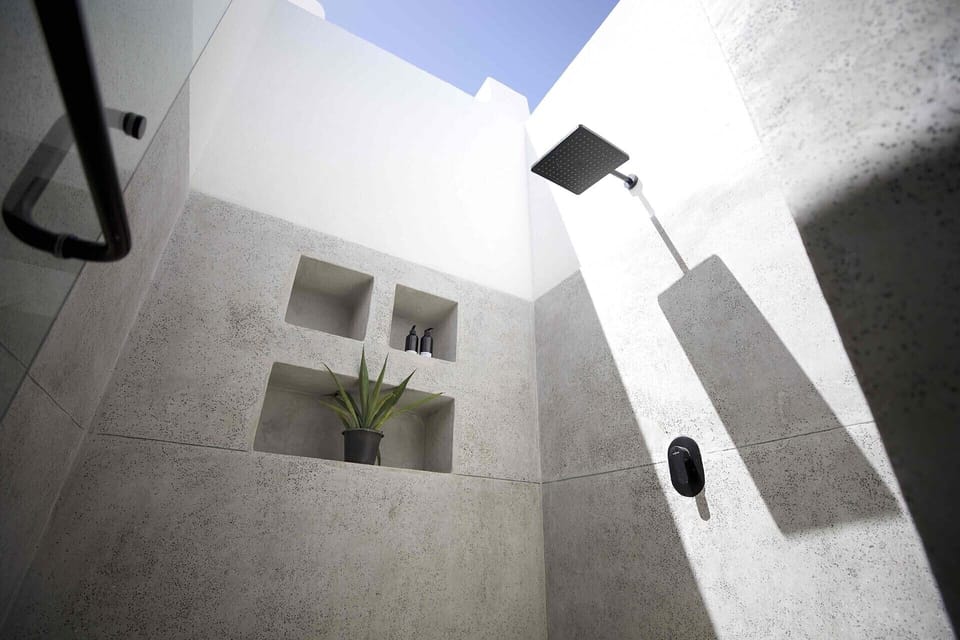Pool Suite | Bathroom | Shower, free toiletries, hair dryer, towels