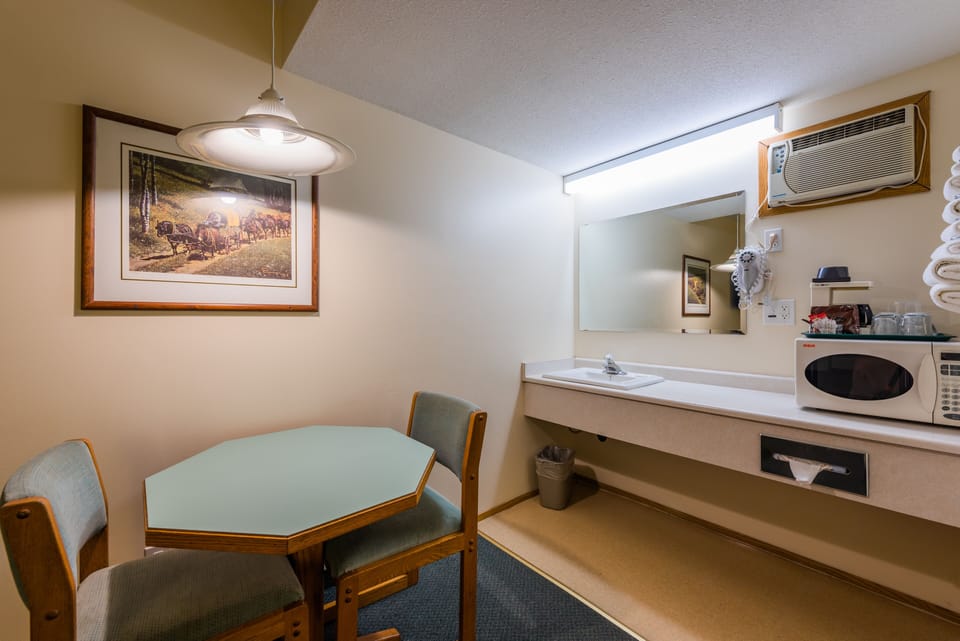Pillowtop beds, desk, blackout drapes, soundproofing