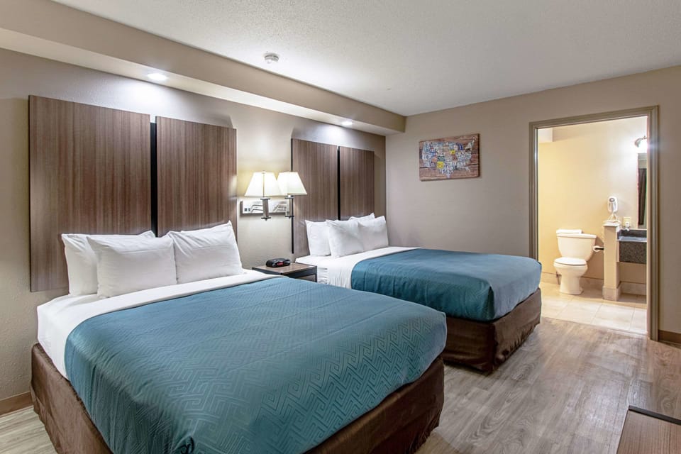 Room, 2 Queen Beds, Accessible, Non Smoking | Individually decorated, individually furnished, desk, laptop workspace