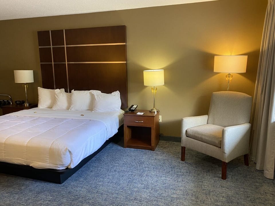 Premier Room, 1 King Bed | Living area | 50-inch flat-screen TV with digital channels, Netflix, Hulu