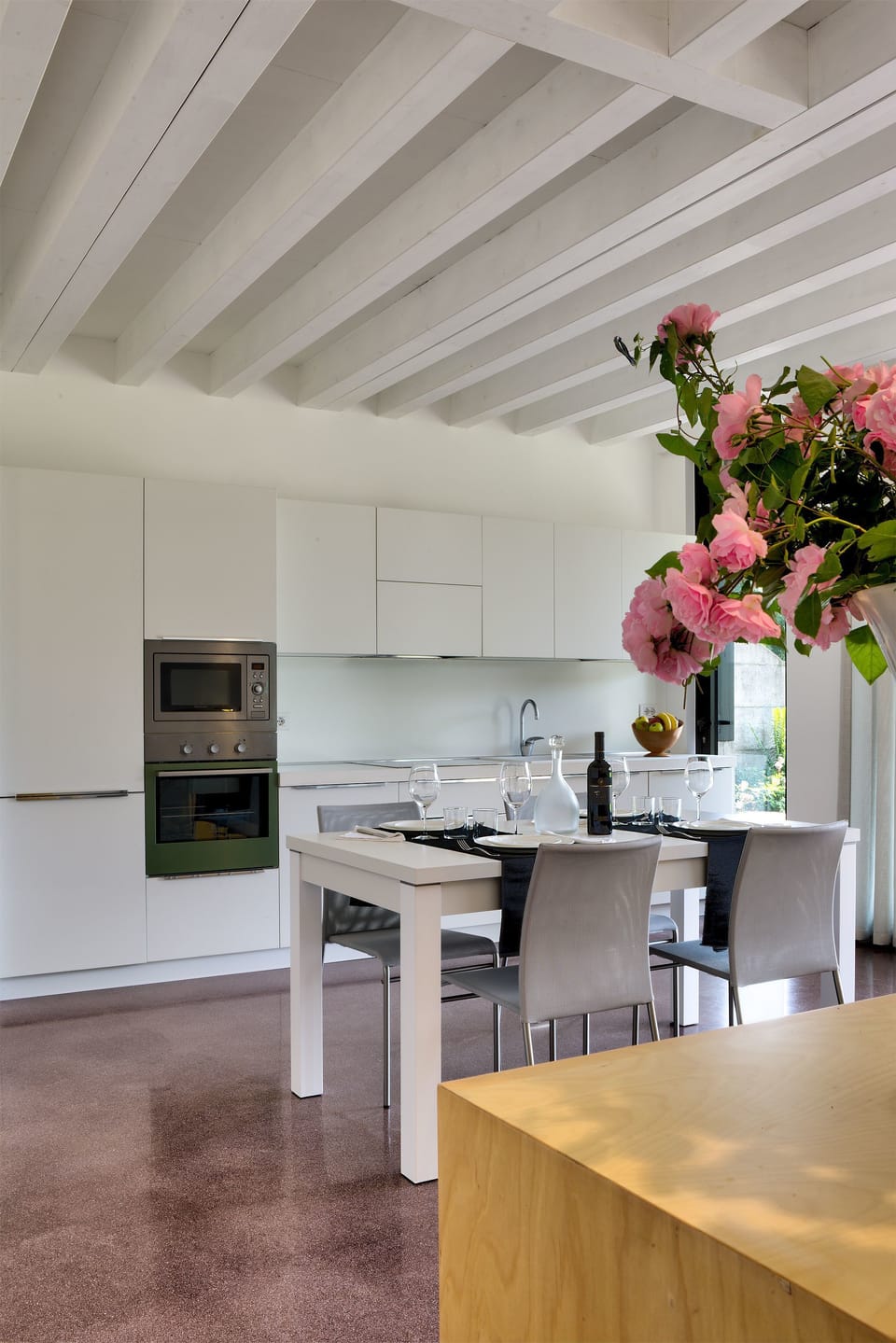 Exclusive Apartment, 2 Bedrooms, Patio, Garden View (Iris) | Private kitchen | Fridge, microwave, oven, stovetop