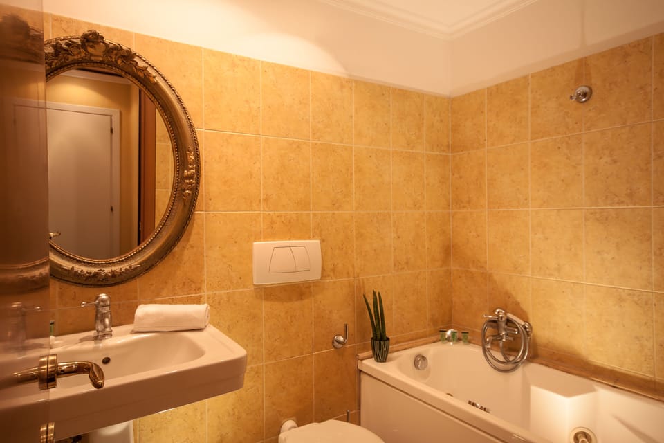 Superior Double or Twin Room | Bathroom | Jetted tub, free toiletries, hair dryer, bathrobes
