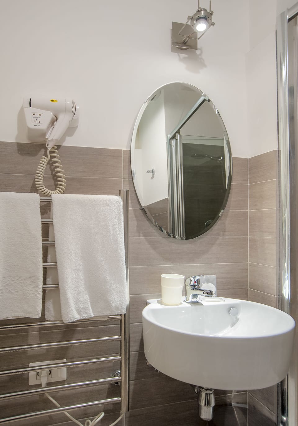 Free toiletries, hair dryer, towels