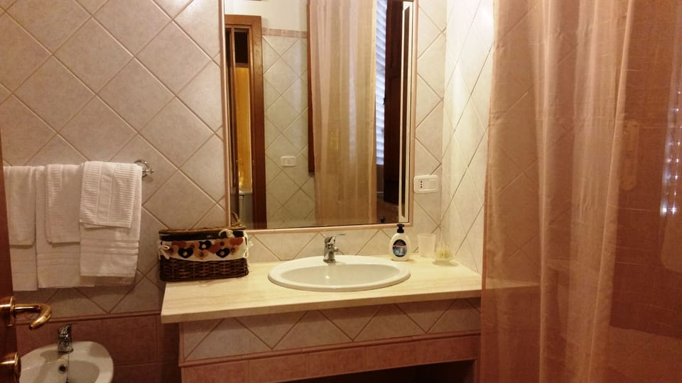 Double Room, Private Bathroom | Bathroom | Shower, free toiletries, hair dryer, bidet