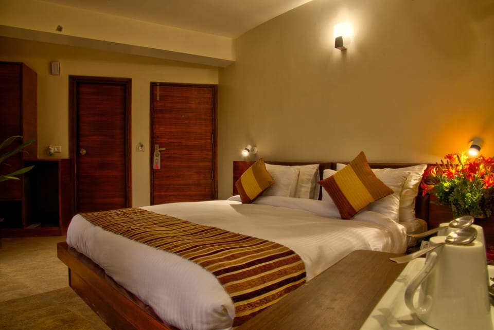 Blackout drapes, free WiFi, bed sheets