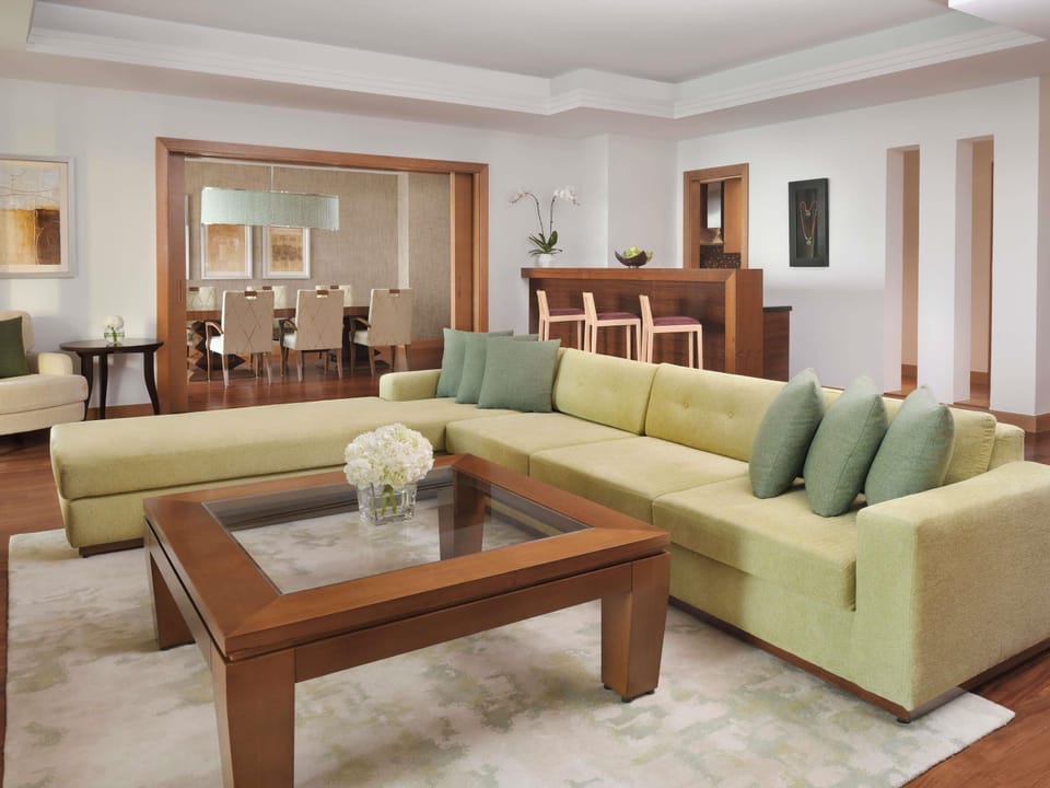 Royal Suite, 1 Double Bed, Balcony, Partial Sea View | Minibar, in-room safe, desk, laptop workspace