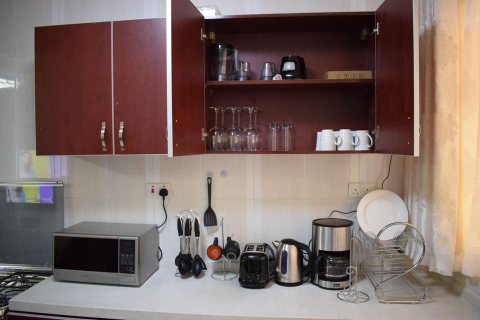 Basic Double Room Single Use, 3 Bedrooms | Private kitchenette | Full-size fridge, microwave, stovetop, coffee/tea maker