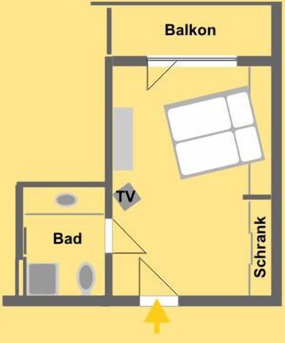 Comfort Double Room Single Use, Balcony | Premium bedding, desk, blackout drapes, iron/ironing board
