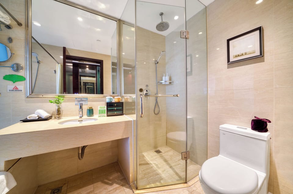 Executive Room | Bathroom | Rainfall showerhead, free toiletries, hair dryer, bathrobes