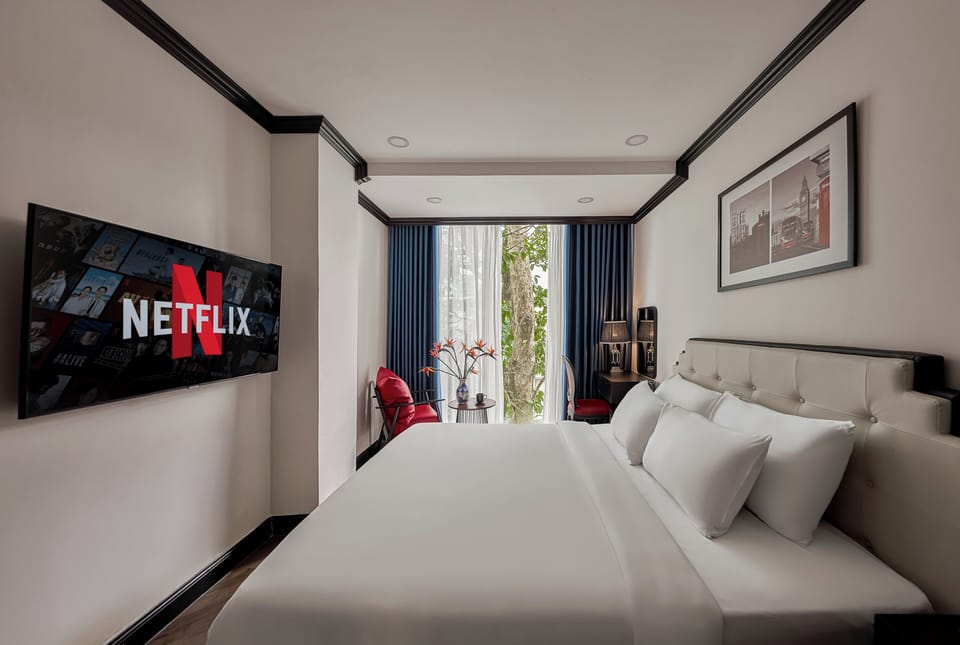 Executive Double Room, City View | Minibar, in-room safe, desk, laptop workspace