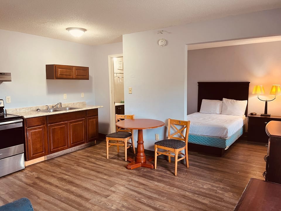 Desk, blackout drapes, iron/ironing board (on request), WiFi (free)
