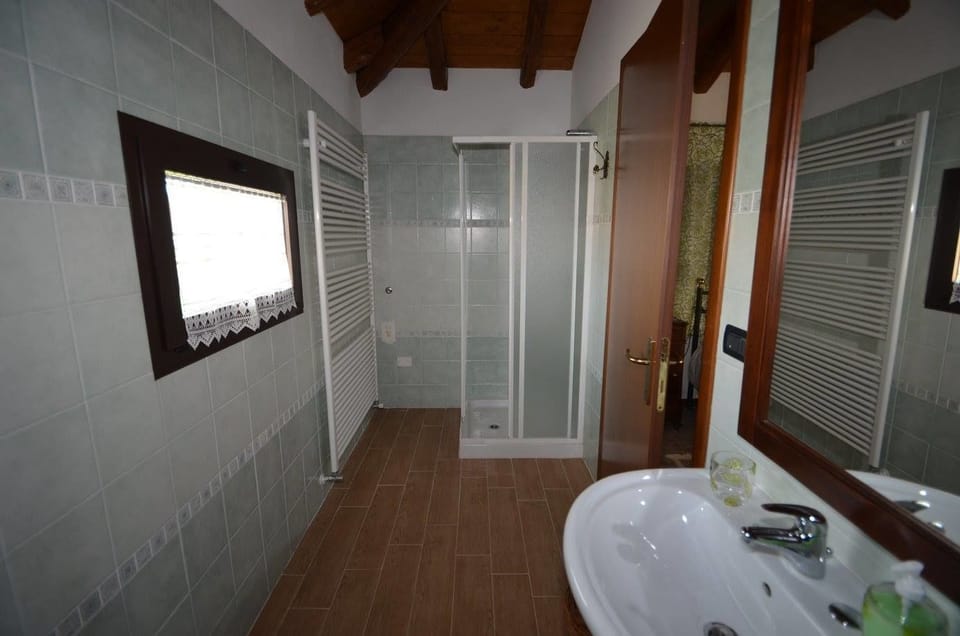 Shower, free toiletries, hair dryer, bidet