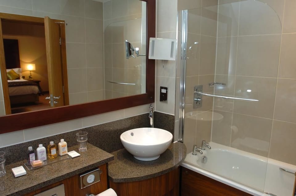 Free toiletries, hair dryer, towels