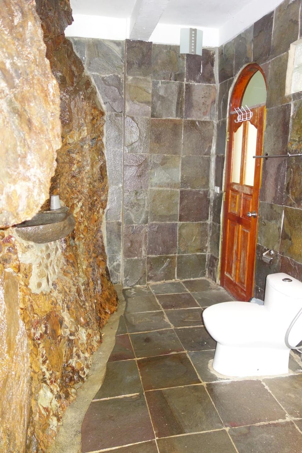 Shower, soap, toilet paper