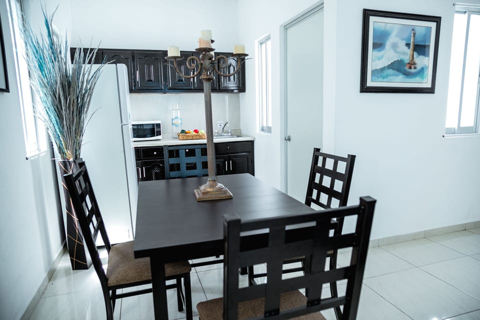 Family Suite, 2 Double Beds, Non Smoking | Private kitchen