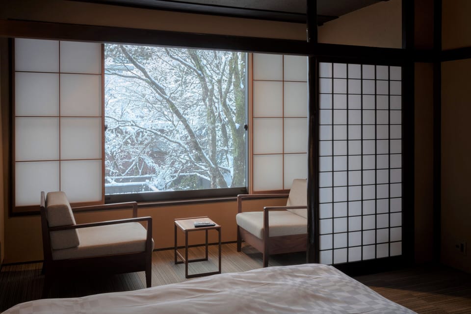 Luxury Room with Tatami Area and Open-Air Bath | Minibar, in-room safe, desk, free WiFi