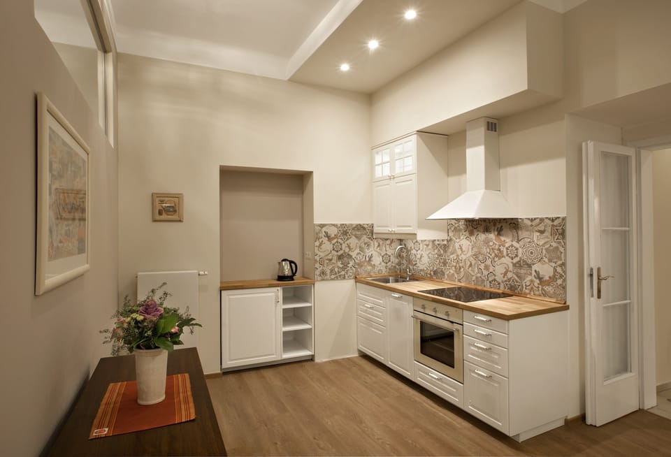 Luxury Studio Suite, 2 Bedrooms, City View | Private kitchenette | Coffee/tea maker, electric kettle