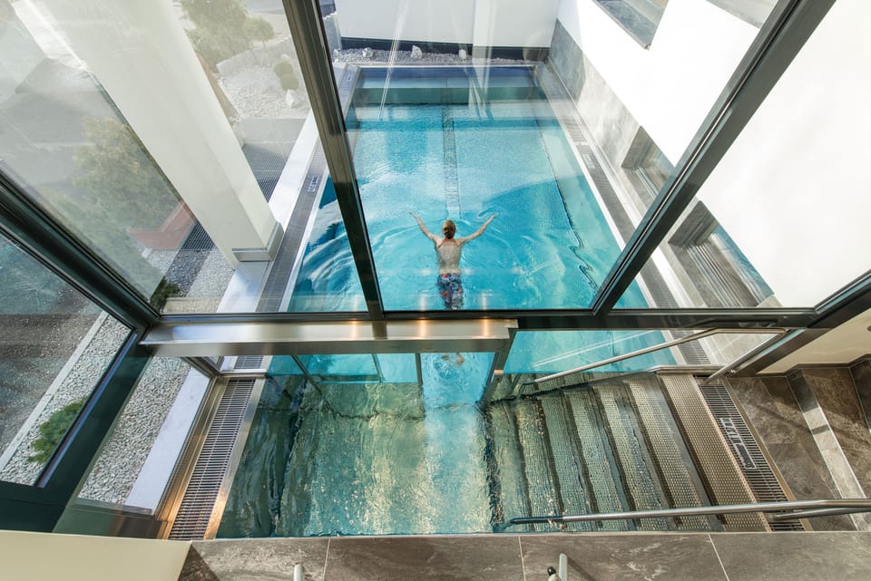 Outdoor pool, open 7:30 AM to 8 PM, sun loungers