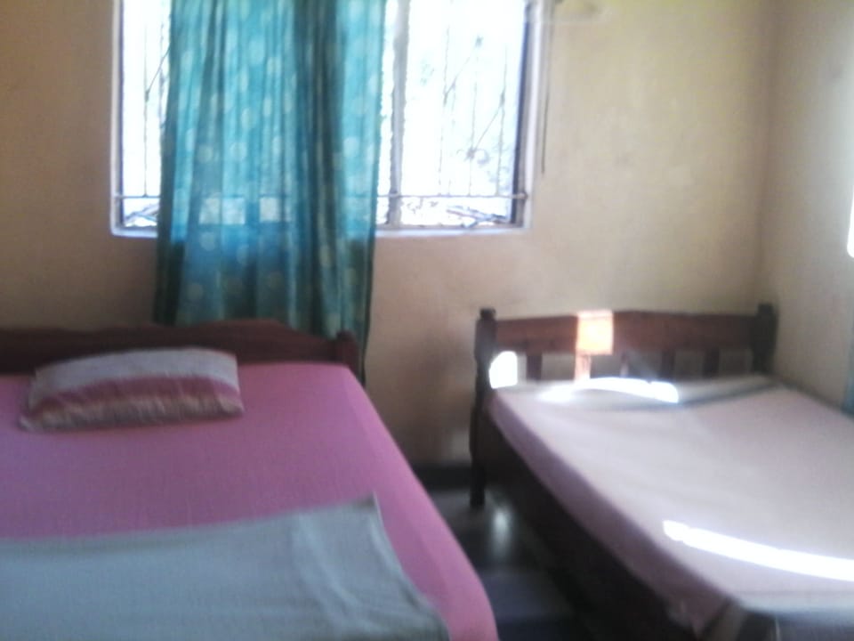 Basic Quadruple Room, 2 Double Beds, Non Smoking | Blackout drapes, iron/ironing board, WiFi, bed sheets