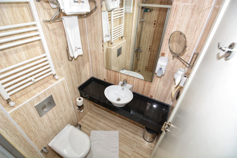 Standard Twin Room | Bathroom | Shower, free toiletries, hair dryer, slippers