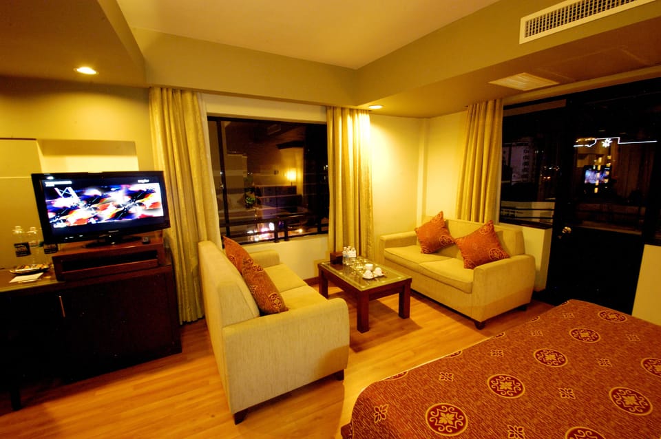 Family Room, 2 Double Beds, City View | City view