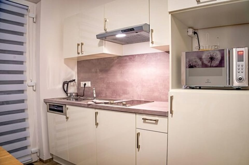 Business Apartment, Kitchen | Private kitchen | Shared fridge, highchair