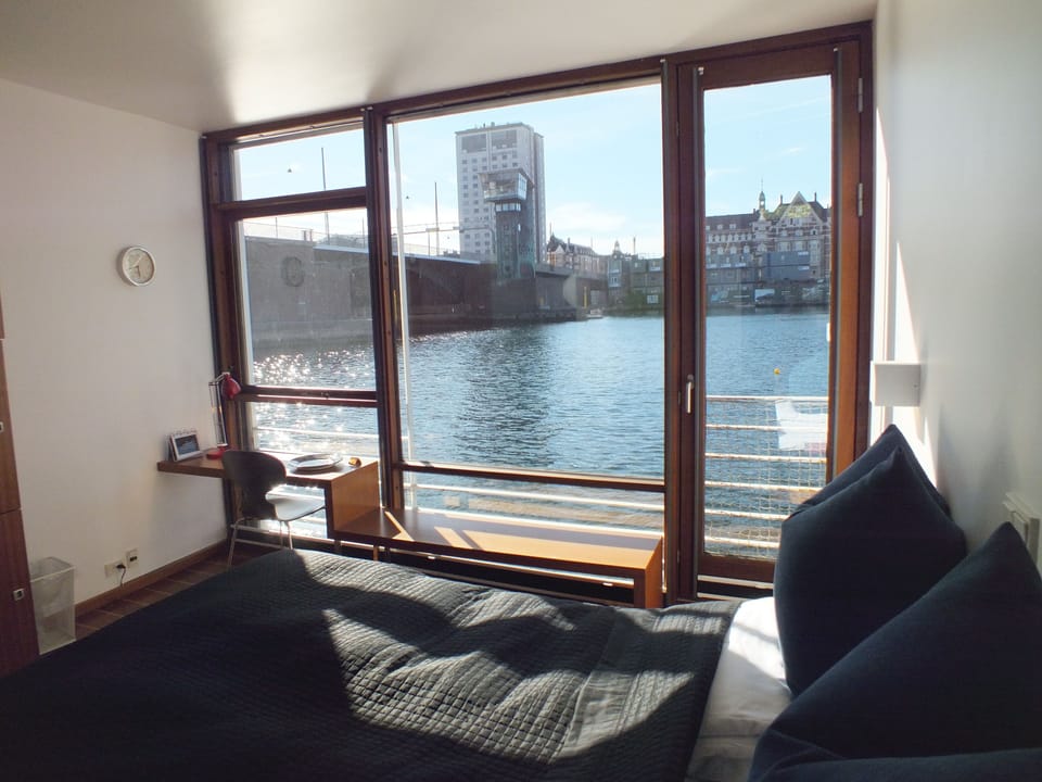 Desk, laptop workspace, blackout drapes, free WiFi