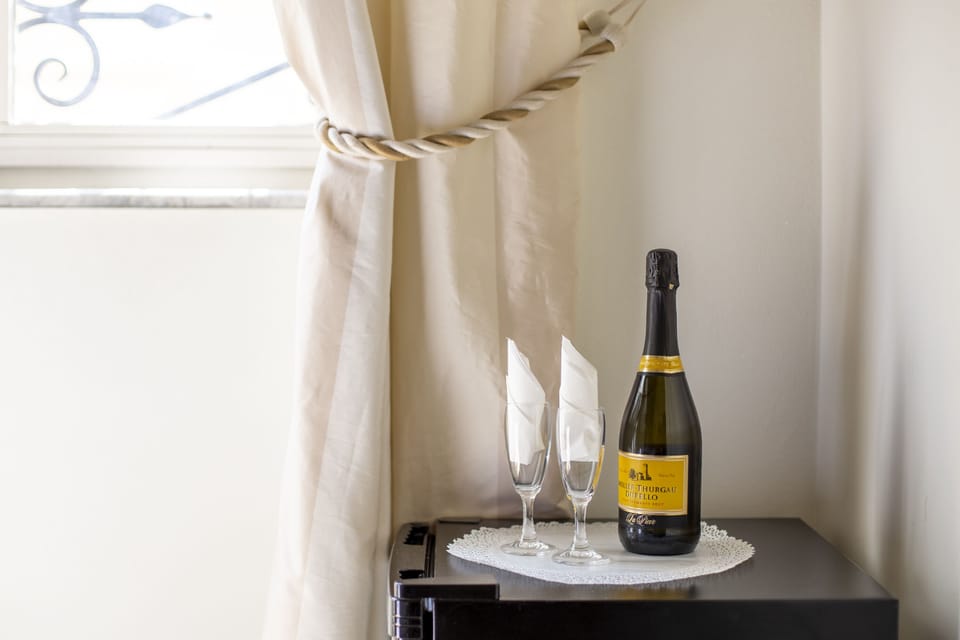 Premium bedding, minibar, desk, laptop workspace