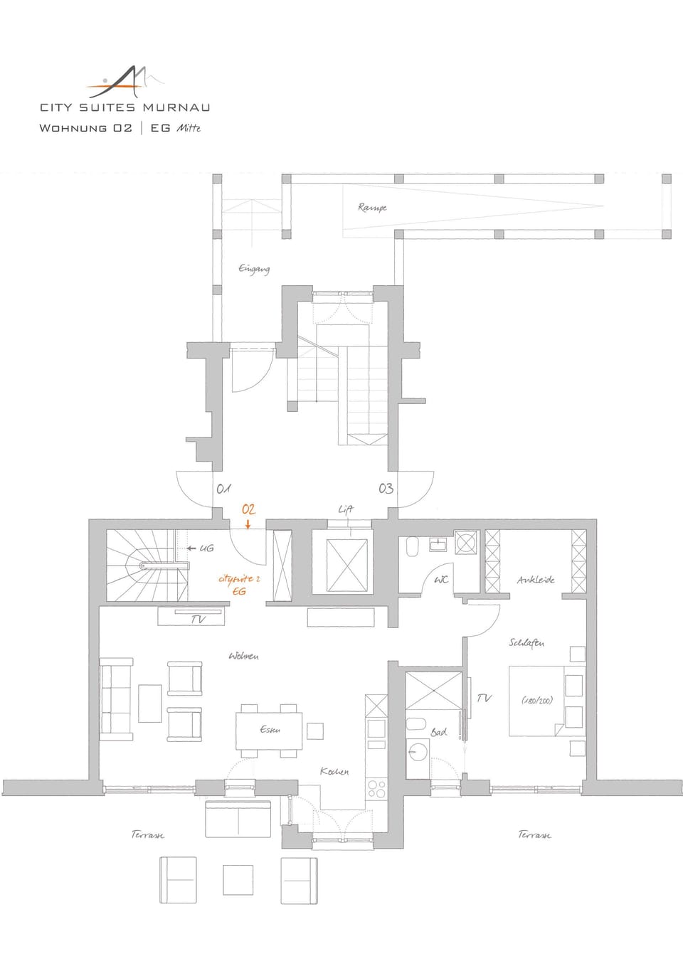 Comfort Suite, Garden View (2) | Floor plan
