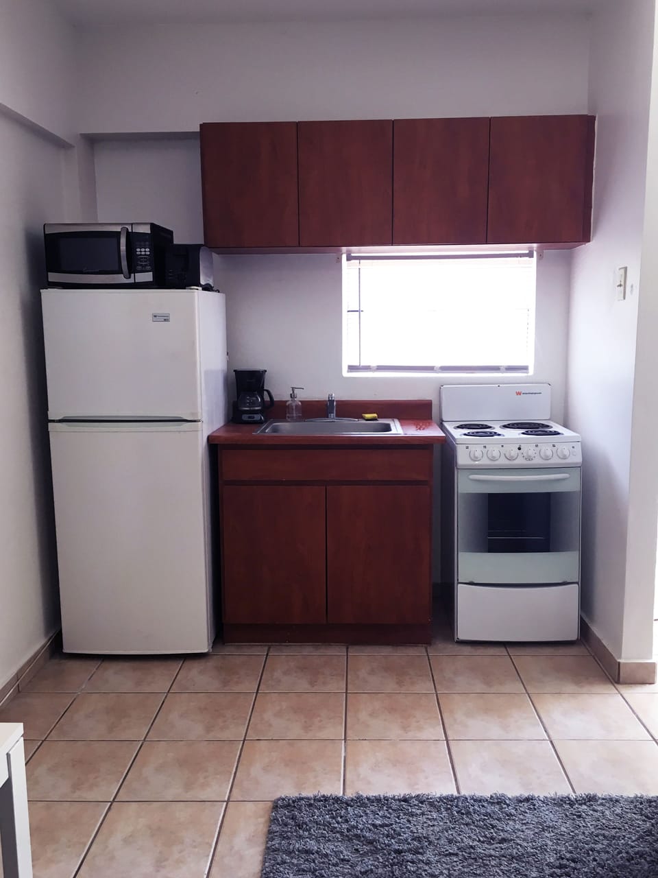 Apartment, 1 Bedroom | Private kitchen | Fridge, microwave, oven, stovetop