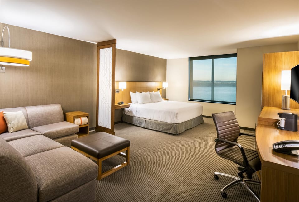 Premium bedding, down comforters, pillowtop beds, desk