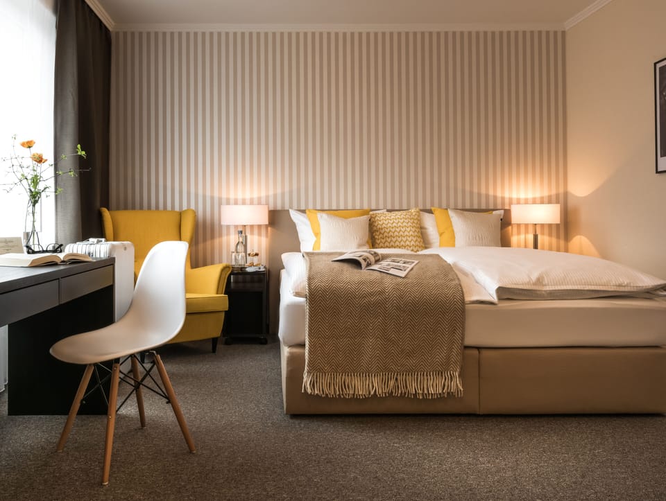 Comfort Double Room, Non Smoking, Garden View | Premium bedding, down comforters, memory foam beds, minibar
