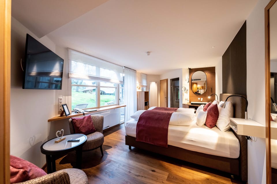 Double Room (E ) | 1 bedroom, hypo-allergenic bedding, minibar, in-room safe