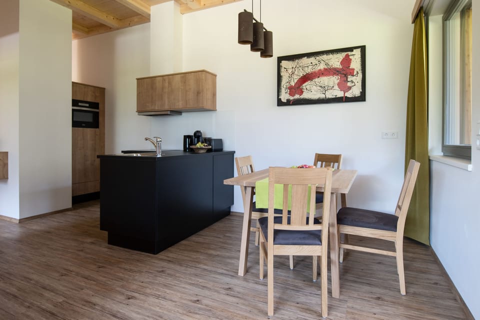 Apartment, Mountain View | Private kitchen | Full-size fridge, microwave, oven, stovetop