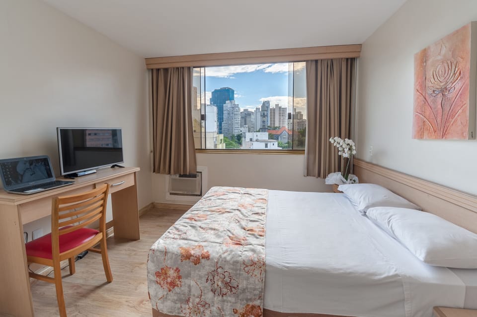 Minibar, desk, blackout drapes, free WiFi
