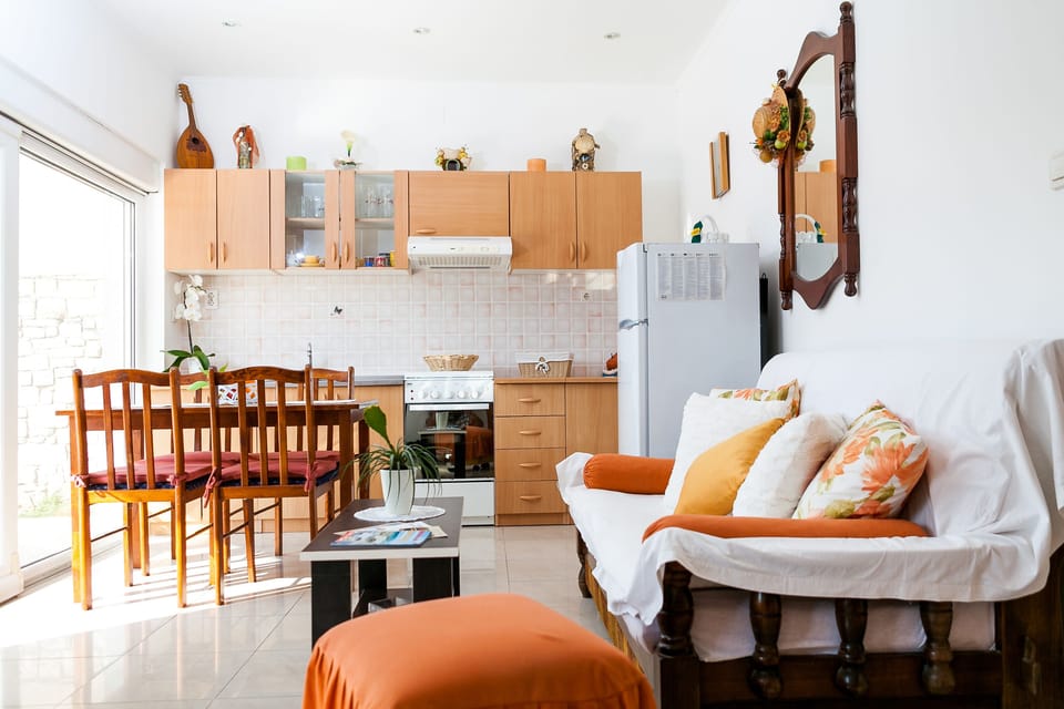 Apartment, 1 Bedroom, Terrace | Living area | Plasma TV