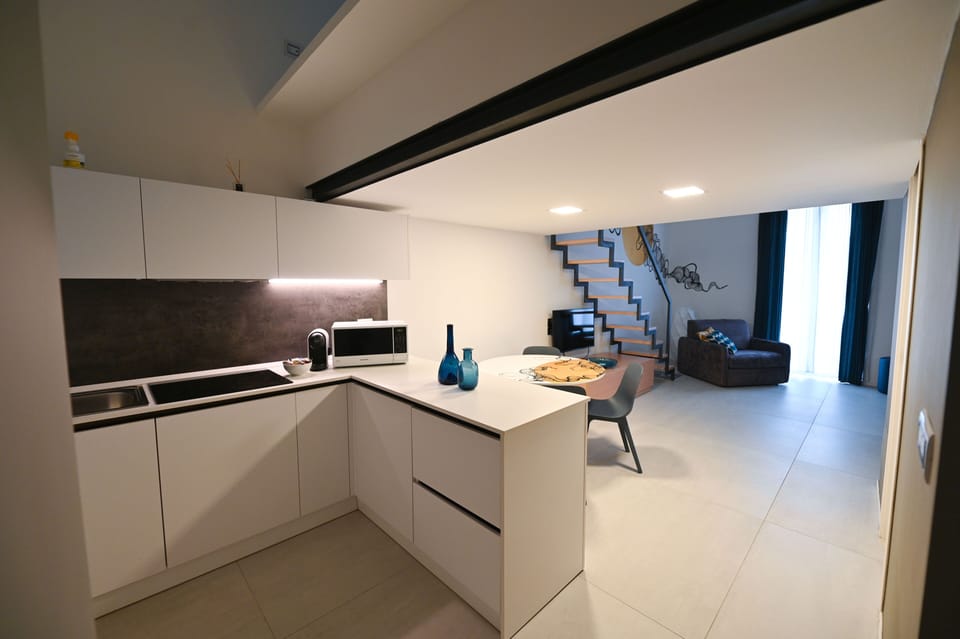 Deluxe Apartment, Balcony | Private kitchen | Fridge, microwave, stovetop, espresso maker