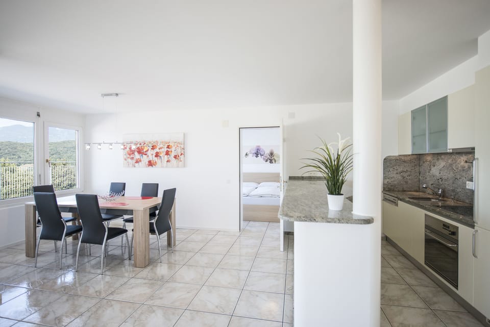 Panoramic Penthouse, 3 Bedrooms, Lakeside | Private kitchen | Fridge, stovetop, espresso maker, coffee/tea maker