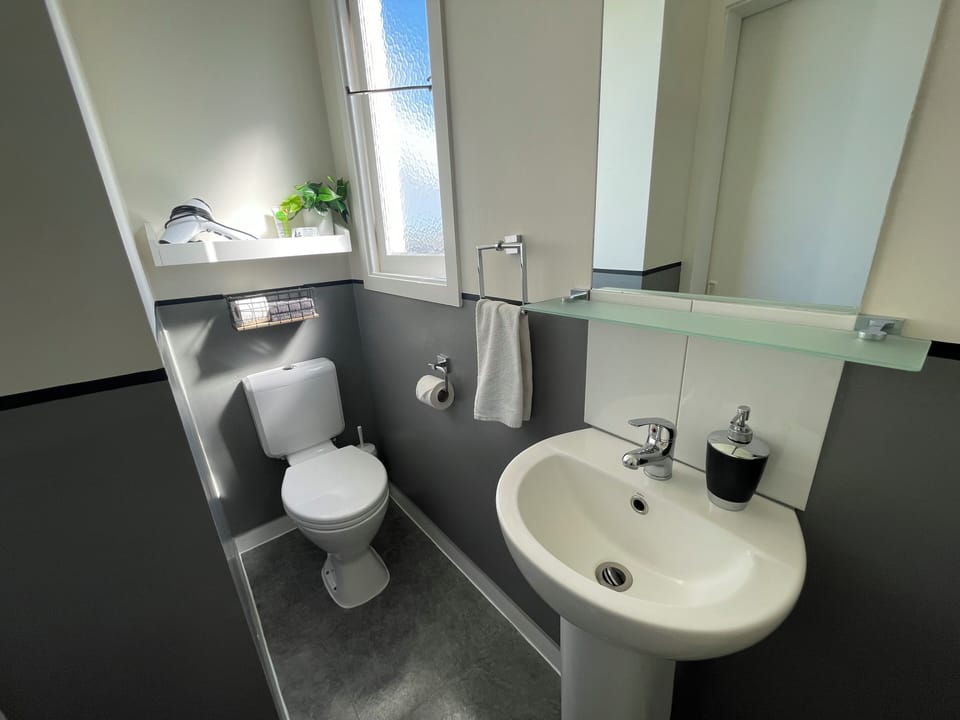 Superior Room, 1 King Bed | Bathroom | Shower, hair dryer, towels, soap