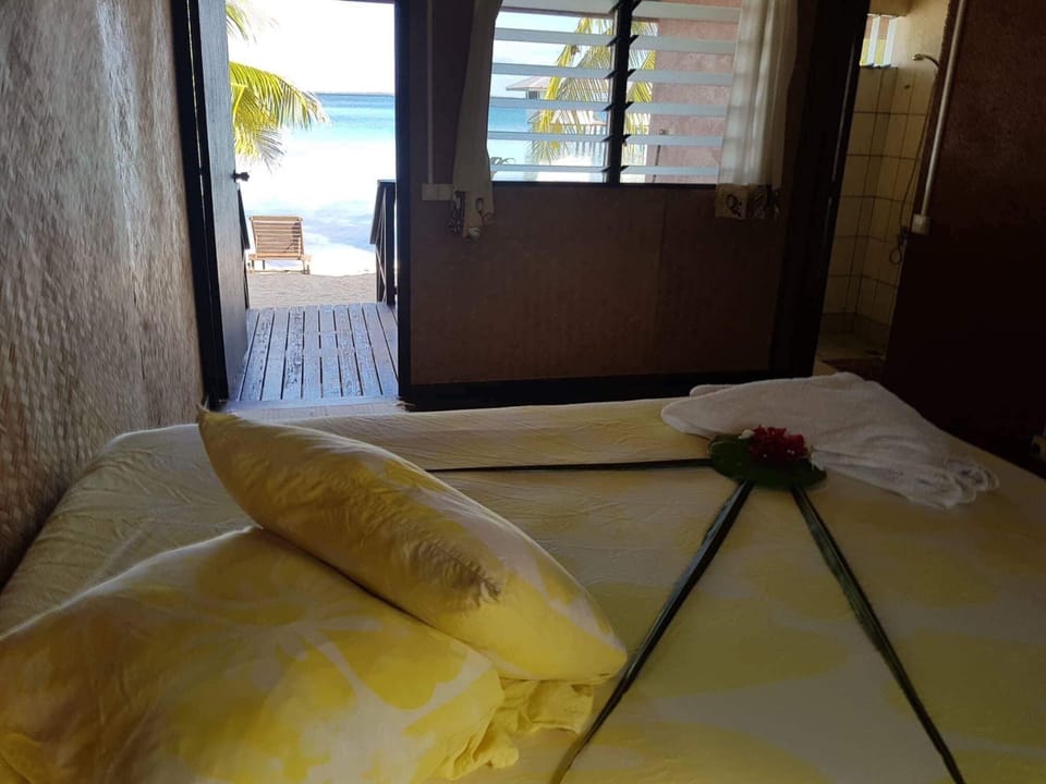 Family Bungalow, Beach View | In-room safe, individually decorated, free cribs/infant beds, bed sheets