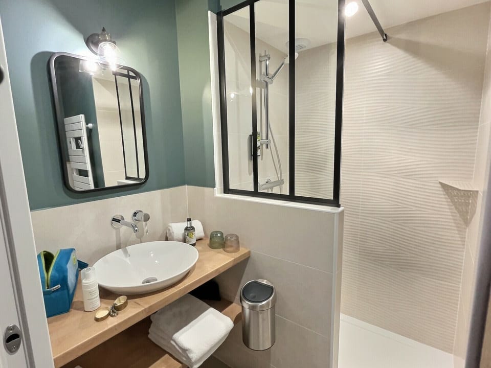 Free toiletries, hair dryer, towels, soap