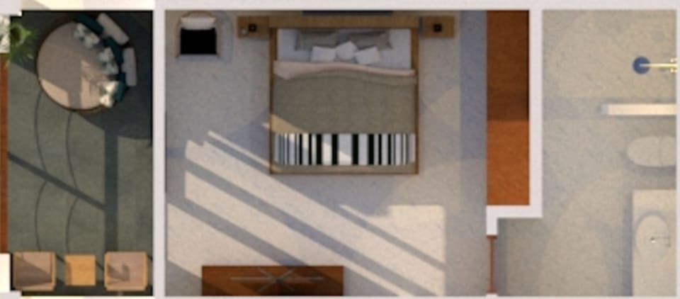 Deluxe Double or Twin Room, 1 Bedroom | Floor plan