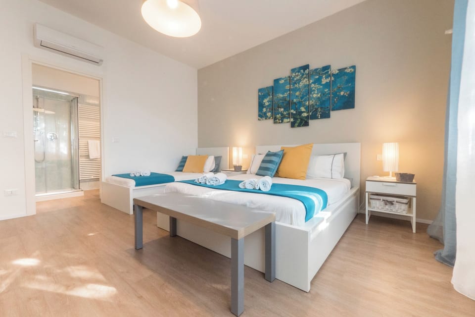 Superior Triple Room, Ensuite, Garden View (Acqua) | Premium bedding, down comforters, minibar, iron/ironing board