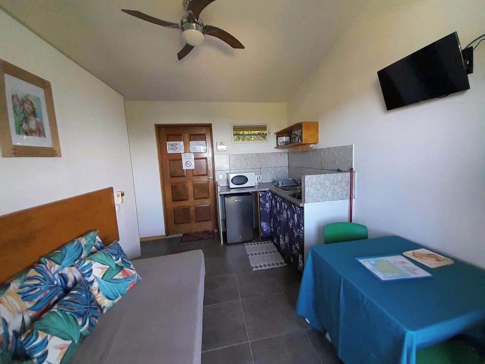 Standard Apartment, 1 Queen Bed with Sofa bed, Air conditioning, Lagoon View | Private kitchen | Microwave, electric kettle, cleaning supplies