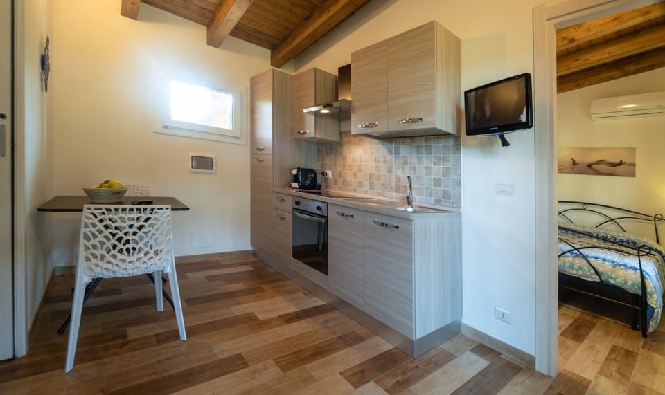 Family Villa, 2 Bedrooms, Kitchen | Private kitchen | Espresso maker, mini-fridge