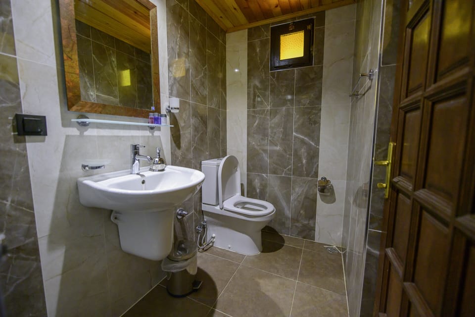 Ankh Deluxe 8 | Bathroom | Shower, hair dryer, towels