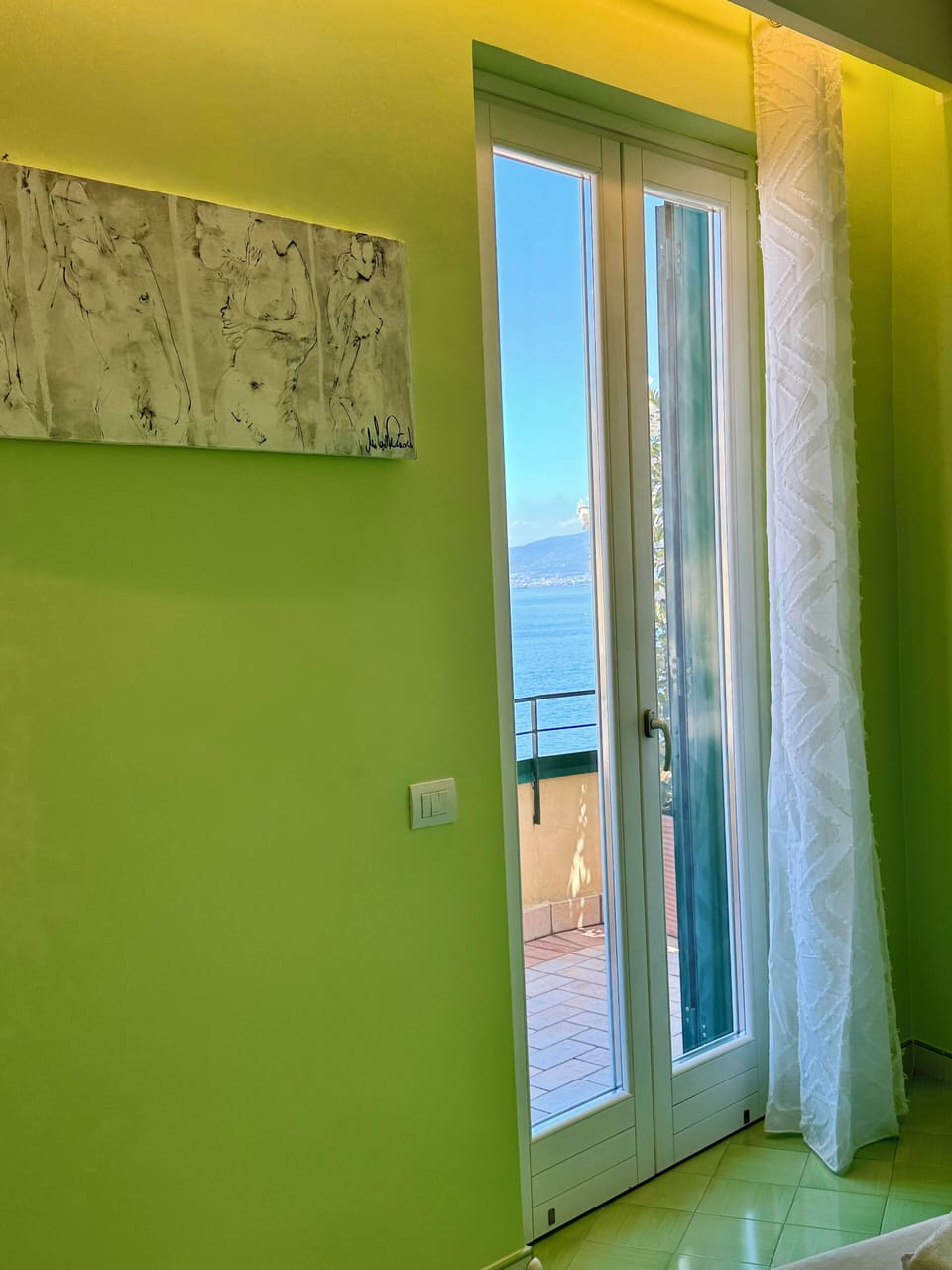 Superior Double Room, Balcony, Sea View (Vesuvius) | Egyptian cotton sheets, premium bedding, memory foam beds, in-room safe