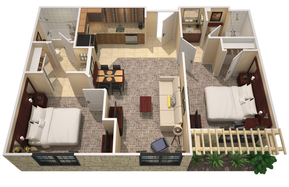 Suite, 2 Bedrooms | Premium bedding, in-room safe, desk, laptop workspace