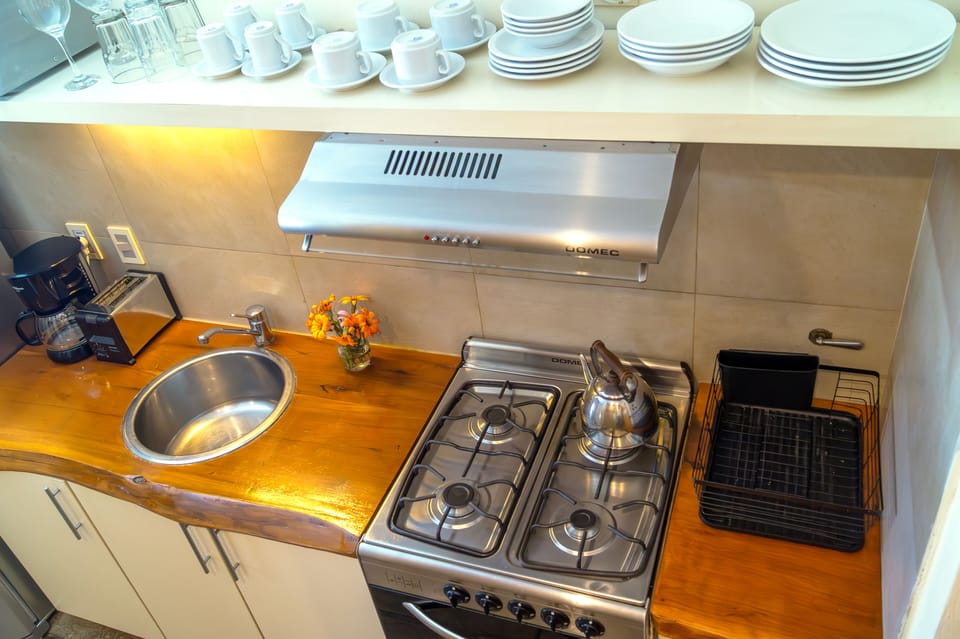 Suite, Multiple Beds, Garden View (Junior Suite King + 2 Sofa Beds) | Private kitchen | Microwave, stovetop, coffee/tea maker, toaster