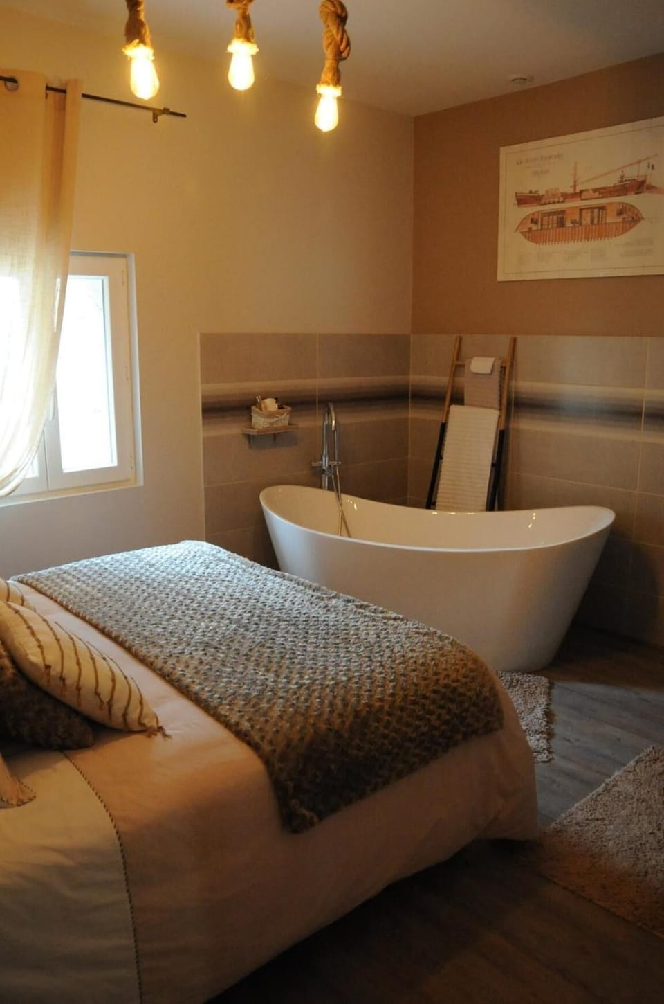 Egyptian cotton sheets, premium bedding, memory foam beds, minibar